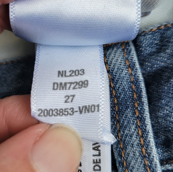 Madewell The Harlow Wide-Leg Jean in Fairson Wash 27 Baggy Straight Jeans NL203 - Picture 9 of 10